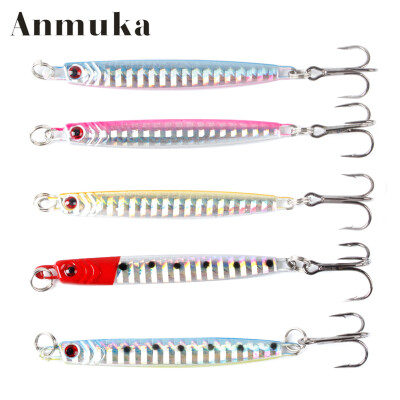 

Anmuka 7cm 14g 5Colors Jig Lead Bionic Lure With Treble Hooks lures Fishing Supplies Metal Baits Artificial Lure Fishing Tackle