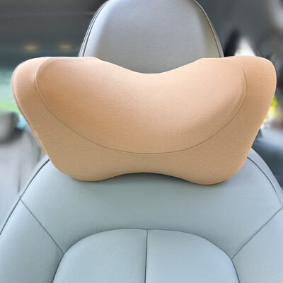 

Zhian car headrest neck pillow pillow space memory cotton comfortable decompression headrest U02C yellow