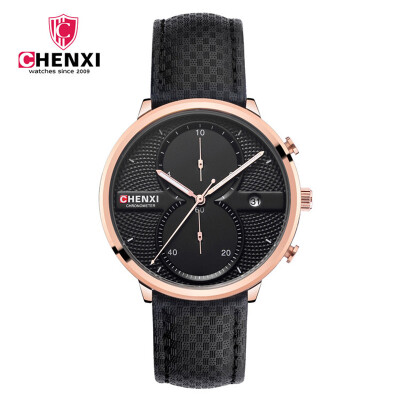 

CHENXI Business Mens Watches 2017 Top Brand Mens Elegant Quartz Wrist Watch Luxury Male Clock