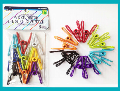 

Clothesline Clips Volla Steel Wire Clips Holders PVC Covered Multipurpose for Home Kitchen Office School - 36pcs Assorted Color