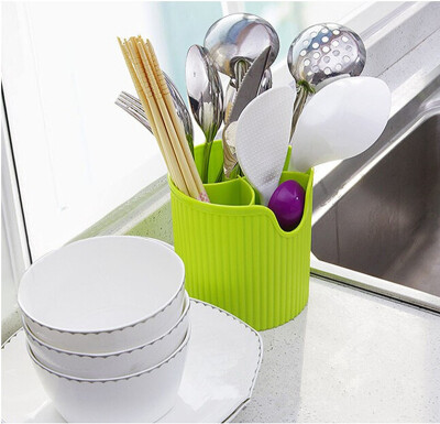 

Home Living Creative Kitchen Storage Chopsticks Drain Rack Plastic B125