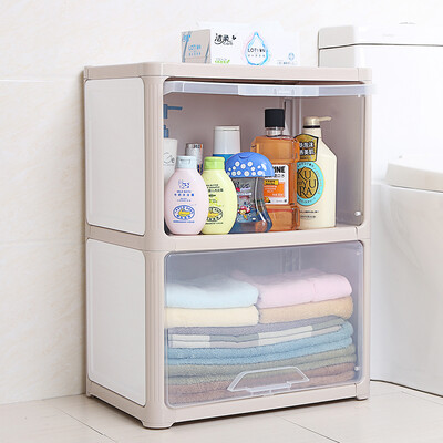 

Also elegant storage cabinet transparent plastic finishing cabinet bathroom kitchen storage baby wardrobe box storage box simple wardrobe two layers