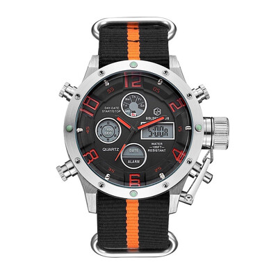 

Golden Hour Top Luxury Brand Mens Quartz LED Digital Watches Men Fashion Casual Sport Military wrister watch