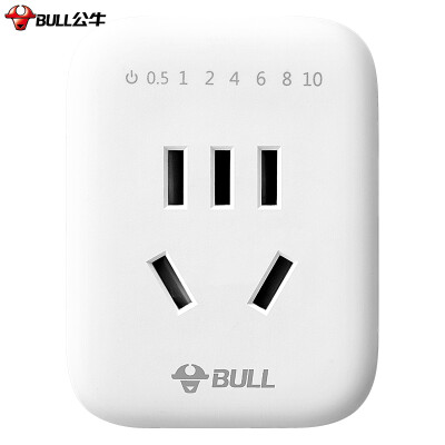 

Bulls BULL GND-5 new national standard timing plug anti overcharge countdown timer wireless plug a button to set convenient