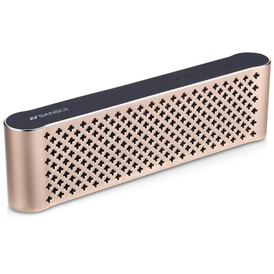 

Landscape SANSUI T17 wireless Bluetooth speaker phone card portable mini stereo subwoofer earth Hao gold