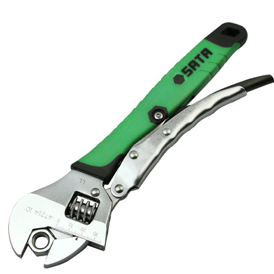 

Shida SATA 47213 vigorously adjustable wrench pliers open adjustable wrench pliers valve pliers pipe clamp hardware tools 8 inches