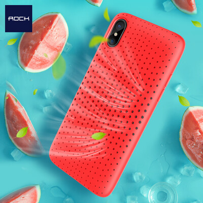 

ROCK Apple X / 10 Phone Case iPhoneX / 10 Case Lightweight and breathable silicone shell soft shell red