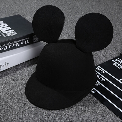 

Autumn and winter children's fashion mickey hat parent-child cap cape hat equestrian small hat
