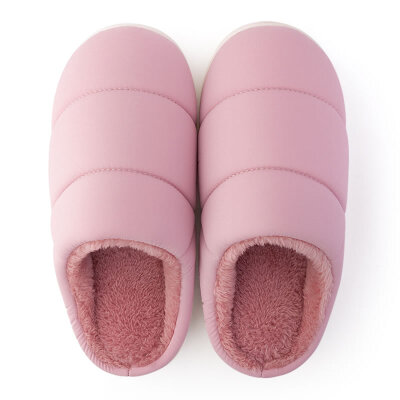 

Park West (POSEHOME) simple parent-child plush slippers plush slippers light warm female female 2001 Light green 38-39