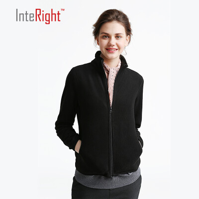 

INTERIGHT Women Polar Fleece Lapel Sweater Casual Jacket