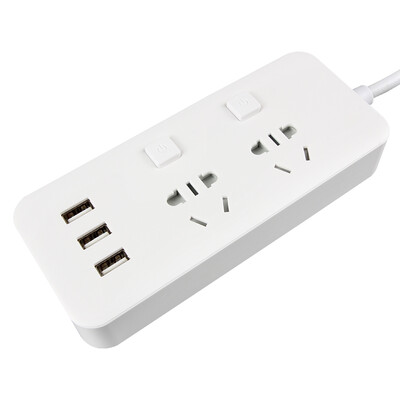 

LIANGGONG (lengon) USB смарт-розетка полоса с два интерфейса 3USB панелью 3.1A нового ГБ полосой к югу от контроля переключения независимой безопасности ворота монтажной платы 1,8 м XD-E03U