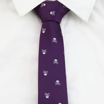 

череп галстук для мужчин 3 цвета вечеринка на хэллоуин Slim Ties 6cm