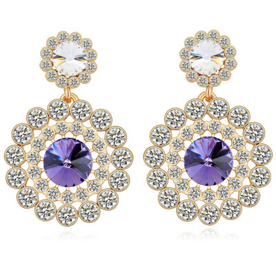 

Austrian Crystal Exaggerate Drop Earrings Jewelry Earrings For Women Fashion Statement Accessories .18920