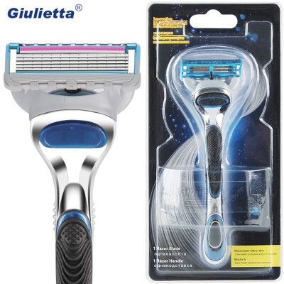 

Giulietta Razor Blade Holder Tool Post a High Quality Face Care Shaving Razor Blade For Men 5 Layer GF1707