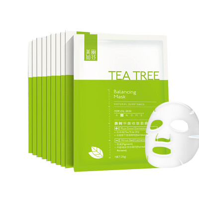 

США Lijia Fen масло чайного дерева управления Acne Mask Пинг Хенг конвергенция увлажняют глубокой очистки обеззараживание взвод облако 10