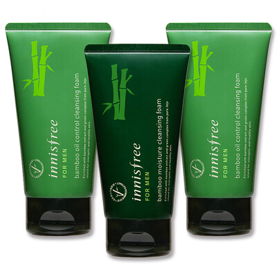 

Innisfree Innisfree бамбука Мужчины Бритье Очищающая пенка 3 установлен