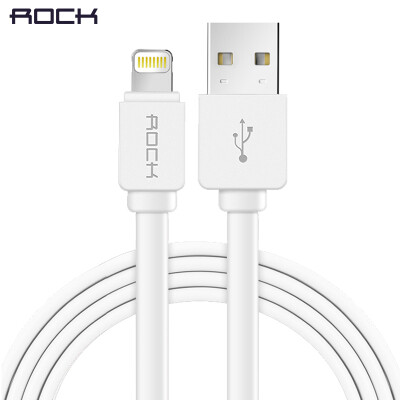 

Rocker (ROCK) Apple data line noodle charging line for Apple 6iPhone7Plus / 6 / 6s / 5 / se / iPad4 / 5 Air 2 meters white