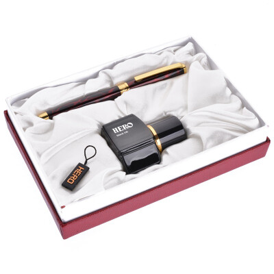 

Hero (HERO) 2033 Rainbow Series Colorful iridium gold pen [183 gift box] pen light red