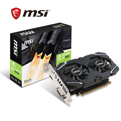 

MSI MSI GT 1030 OC 64BIT 2 ГТ GDDR5 PCI-E 3.0 видеокарты