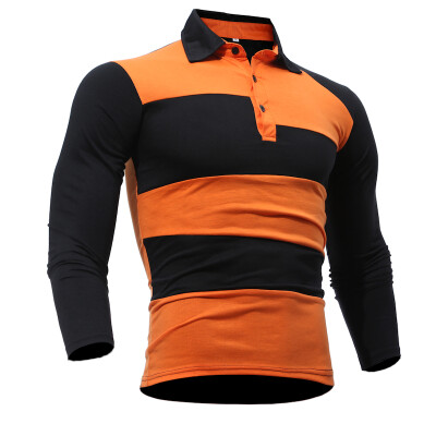 

Mens Polo Shirt Brands 2017 Male Long Sleeve Fashion Casual Slim Hit The Color Design Polos Men Jerseys