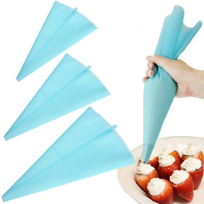 

Cntomlv Portable 34cm Reusable Silicone Icing Piping Cream Pastry Bag Cake DIY Decorating Tool kitchen accessories