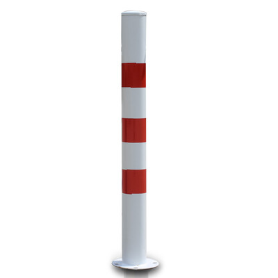 

Tengchi CT reflective warning column red&white road column steel pipe warning column isolation pile road pile iron column anti-collision column 50cm thick yellow black warning column
