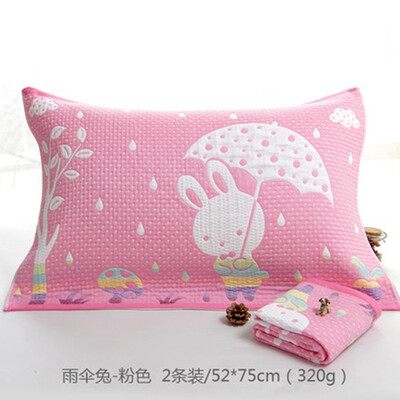 

Cntomlv Cartoon cotton Gauze pillow towl pure cotton enlarge thicken pillow towl not wool adult
