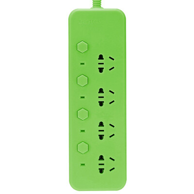 

Bette (Webetter) BTCH-504Z / 1.8 m German Bayer PC flame retardant alone control 4-bit drag board / socket / row plug / socket board (green)