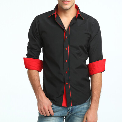 

Brand 2017 Fashion Male Shirt Long-Sleeves Tops Business High Quality Shirt Mens Dress Shirts Slim Men Shirt XXXL