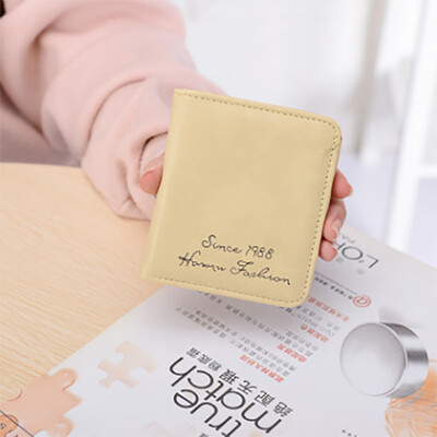

Korean version of the 1988 paragraph short paragraph matte wallet thin section mini coin purse wallet wallet tide