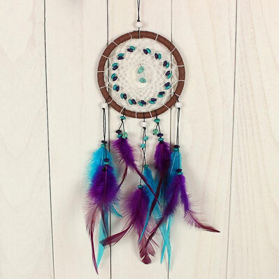 

Forest Dreamcatcher Gift Handmade Dream Catcher Net With Feathers Wall Hanging Decoration Ornament
