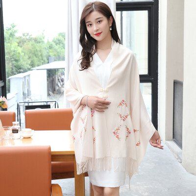 

Shanghai stock (STORY Of SHANGHAI) ladies scarves autumn and winter warm shawl white