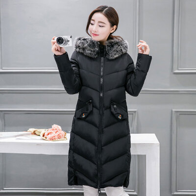 

2017 new cotton women in the long section of self-cultivation thick down jacket cotton jacket