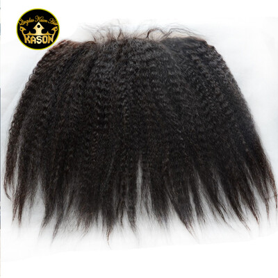

Brazilian Kinky Straight Yaki Lace Frontal Closure 13x4 Brazilian Virgin Hair Full Lace Frontal Human Hair Kinky Straight Frontal