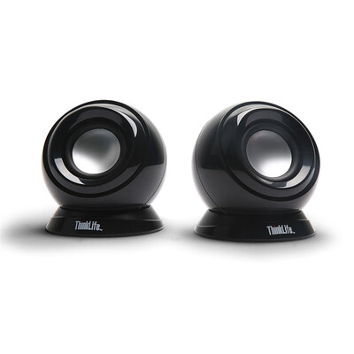 

ThinkLife Mini Portable Computer SpeakerSound M0520 USB Active Speaker Black 4XD0P32471