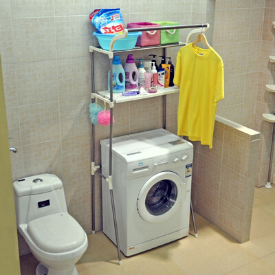

Jingdong supermarket Bao Youyi bathroom racks multi-functional stainless steel floor toilet rack load about 60 pounds DQ-5021-3