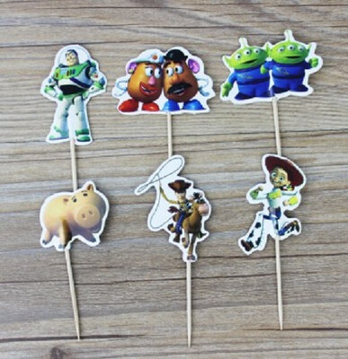 

24pcslot Frozen Esla Anna Snow Freezing Toppers Picks Cupcake Toppers Picks Kid Birthday Party Decorations Evnent Party
