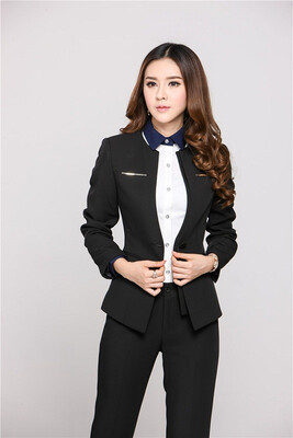 

Autumn Winter Plus Size  New Uniform Style Business Work Wear Blazers Ladies Formal Jacket Business Women Blaser Tops Coat