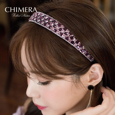 

Chimera (CHIMERA) hair accessories wide-brimmed headband headband hoop purple