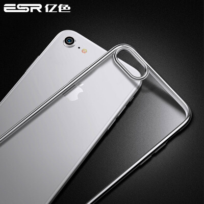 

ESR) iPhone7 mobile phone shell Apple 7 phone shell / mobile phone sets of plating frame drop silicone soft shell first color crystal Yao series meteor silver