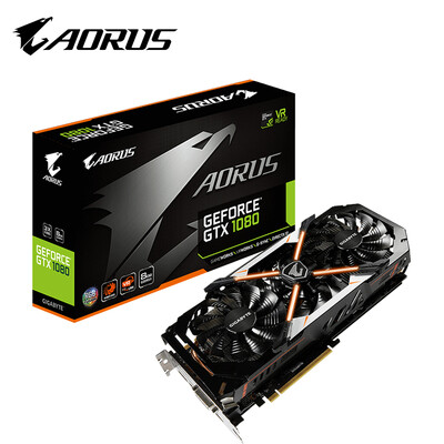 

Gigabyte (GIGABYTE) AORUS GTX 1080 1708-1873MHz / 10010MHz 8G / 256bit GDDR5X куриные графики