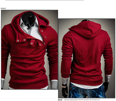 

Brand 2017 Hoodie Soild Color New Stitch Zipper Hoodies Men Fashion Tracksuit Male Sweatshirt Off White Hoody Mens Purpose Tour
