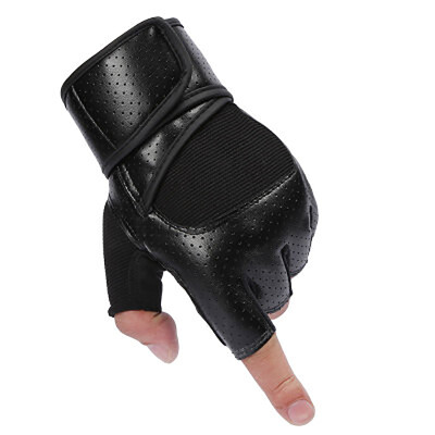 

Fitness Half Knee Glove Men's Wrist Equipment Training Strength Dumbbells Horizontal Bar Skirt Non-slip Wear-resistant Gloves