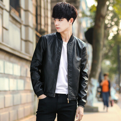 

Men 's Leather Jackets Men' s Slim Jackets Spring & Autumn Men 's Casual Leather as a gift for men