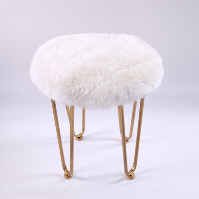 

AOZUN genuine Round sheared sheepskin rug 40cm*40cm round rug ,sheep fur chair pad, sheepskin fur sofa cushion, fur seat ma
