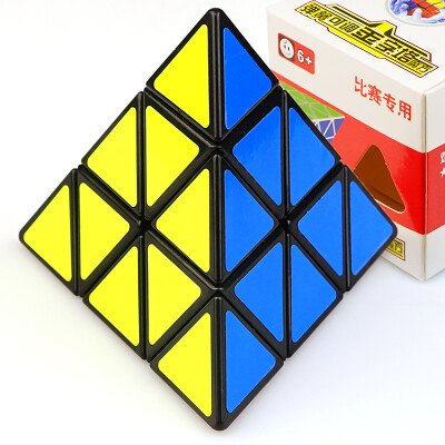 

3rd Order Pyramid Rubik&39s Cube Professional Competition Third-Order Pyramid Triangle Cube Ball Positioning Has Been Debugging Send Black