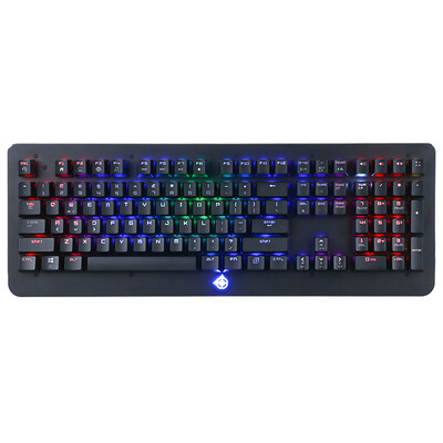 

MAGIC-REFINER MK9 108 key to eat chicken professional gaming gaming keyboard classic square keyboard green axis aluminum alloy panel black RGB square health cap