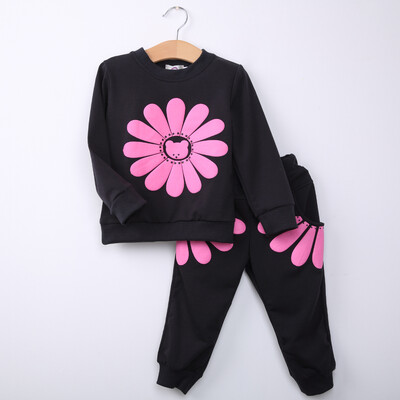 

2Pcs Infant Baby Girls Kids Long Sleeve Sun Flower T-shirt TopsPants Outfit Set