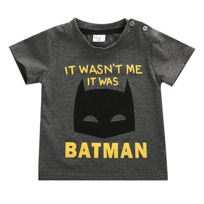 

Baby Boy Batman T-shirt Toddler Kids Summer Short Sleeve Fashion Kids Shirt Tops