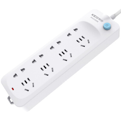 

Han nationality (KEG) HD-ZSB-04 / 4K-20 2 meters 8 holes new national standard switch socket outlet strip